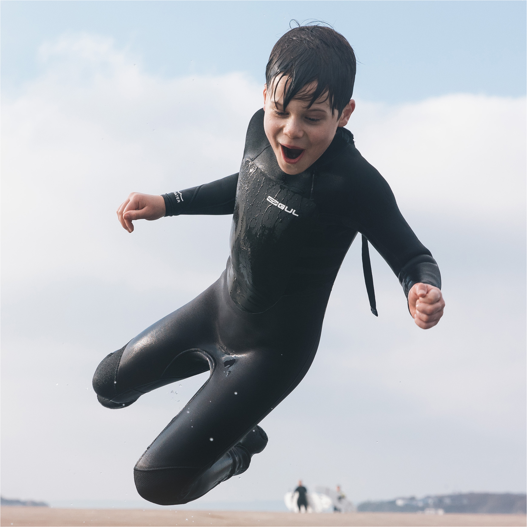 2025 Gul Junior Response 5/3mm Back Zip Wetsuit RE1218-C1 - Charcoal / Contour Camo